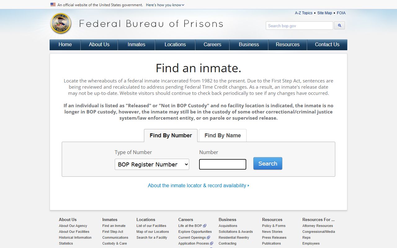 Kemper County court dockets federal inmate locator from the Bureau of Prisons